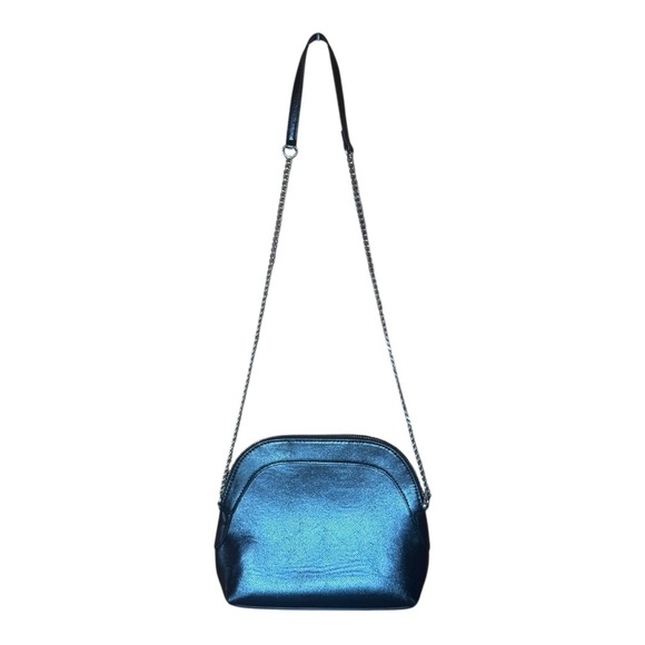 BERSHKA Accessories Black Crossbody Bag with Metal Chain - Picture 1 of 9